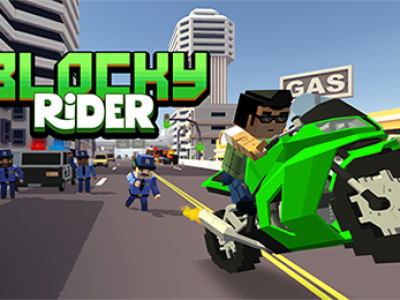 Blocky Rider background