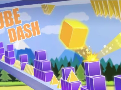 Cube Dash 3D background