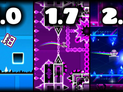 Evolution of Geometry Dash Mod background