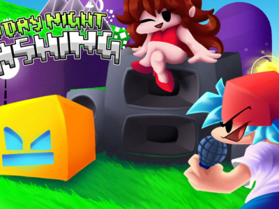 FNF Vs Geometry Dash background