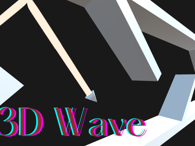 Geometry Dash 3D Wave background