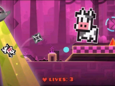 Geometry Dash Crazy Cattle background
