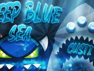 Geometry Dash DEEP BLUE background