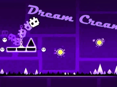 Geometry Dash Dream Cream background