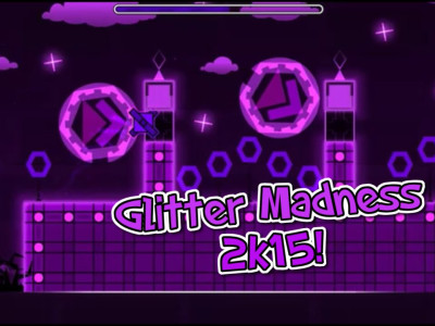 Geometry Dash Glitter Madness 2k15 background