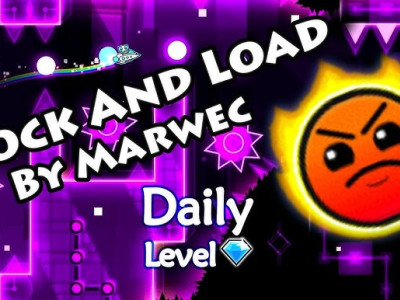 Geometry Dash Lock and Load background