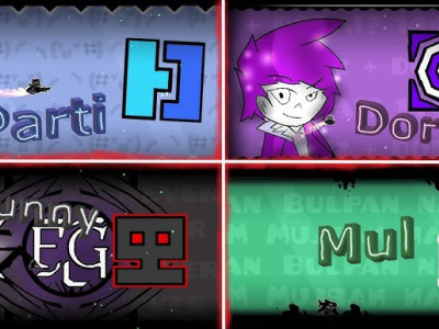Geometry Dash PartiDoraFunnyMul background