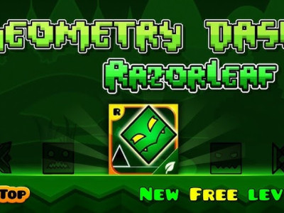 Geometry Dash Razorleaf background