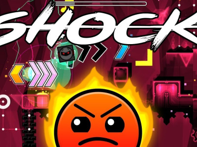 Geometry Dash Square Shock background