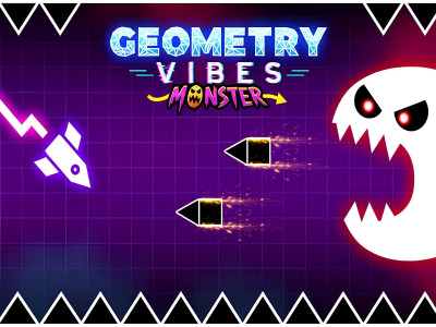 Geometry Vibes Monster background