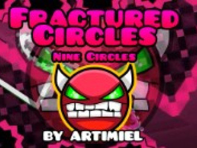 Geometry Dash Fractured Circles background