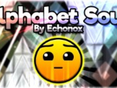 Geometry Dash Alphabet Soup background