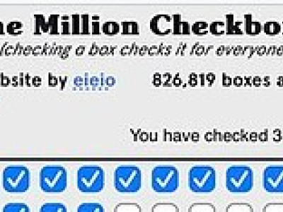 One Million Checkboxes background