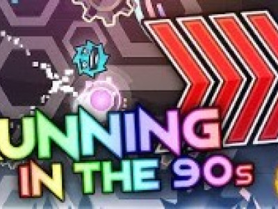 Geometry Dash: Running In The 90s background