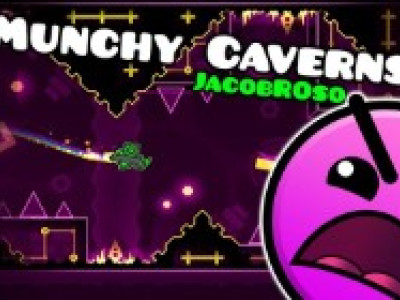 Geometry Dash Munchy Caverns background