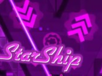 Geometry Dash Starship background