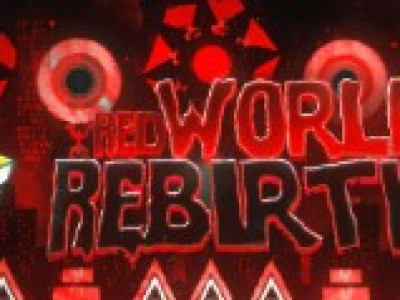 Geometry Dash Red World Rebirth background