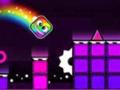Geometry Neon Dash background
