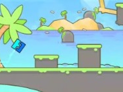 Geometry Dash The Beach background