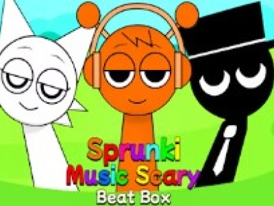 Sprunki Music Scary Beat Box background
