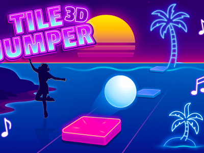 Tile Jumper 3D background